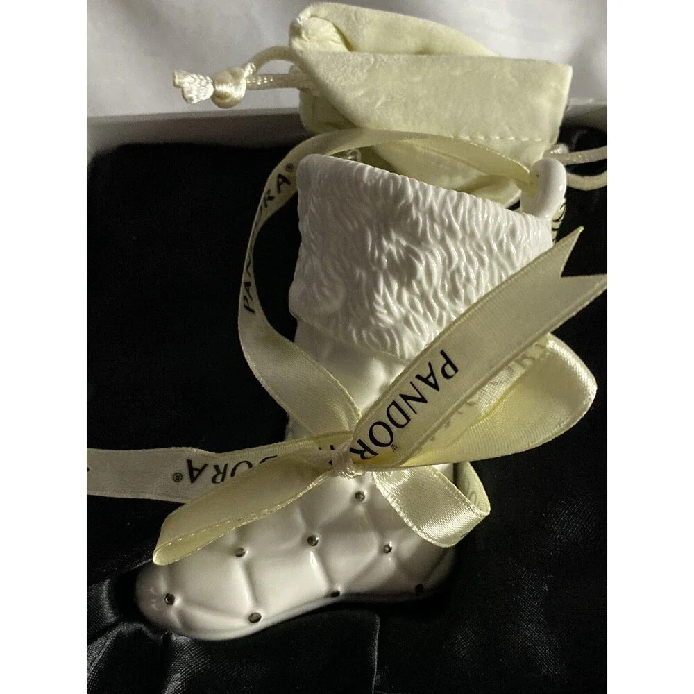 Pandora Ornament Xmas Unforgettable Moments porcelain Christmas stocking  2012